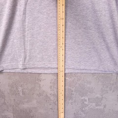 Annie hood Logo T-Shirt Womens S Oversized Grey Crew Neck 100% Cotton Tee
