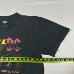 Brisco Brands T Shirt Mens Medium Black AC/DC For Those About to Rock Graphics