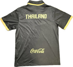 Thailand Soccer Polo Jersey Men’s XL Black Gold Warrix Chang Coca Cola NWT