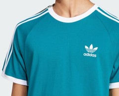 NEW MEN’S ADIDAS ORIGINALS 3-STRIPES CALIFORNIA TEE SHIRT ~ LARGE ~#IZ2367 TEAL
