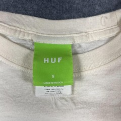 VTG Huf T Shirt Mens Small S Beige Magic Dragon Skater Skateboarding Streetwear
