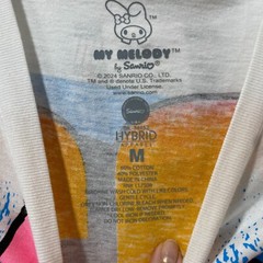 Hybrid Hello Kitty My Melody T-shirt Unisex M Tokyo Speed White Sanrio Graphic