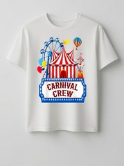 Men Women Carnival Crew Birthday Party Matching Graphic T-Shirt