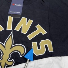 New Orleans Saints Shirt Mens XL Multi Color NFL Football 2 Pack Set Fanatics