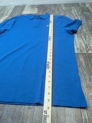 Mens Hollister Blue Epic Flex Stretch Short Sleeve Polo Shirt Size Large Blue 🩵
