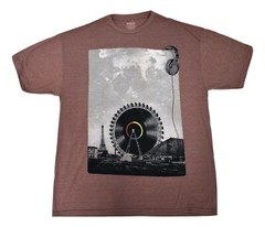 Metro Tees Mens Vinyl Record Album Ferris Wheel Carnival Shirt New S, XL, 2XL