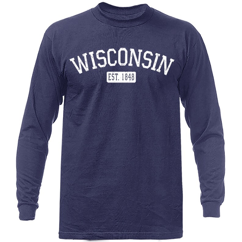 State of Wisconsin WI Graphic Long Sleeve