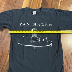 Vintage Anvil Van Halen Smoking Guitar Band Concert T-Shirt Black Size M