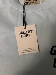 Gallery Dept. Men’s Blue Graphic Logo Crew Neck Short Sleeve T-Shirt Size M