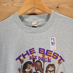 VTG Los Angeles Lakers Best Six Pack Kareem Magic Worthy T-Shirt Men Large 80s