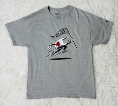 Champion Classic T-Shirt “Animated Running Logo” Size Large (Gray)