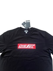 Diesel T-Just Off Box Logo T-Shirt NWT $80 Black Size M