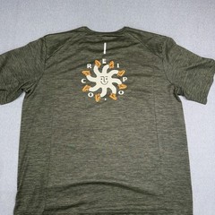 REI Co-Op T-Shirt Mens Lg Green Crew Neck Short Sleeve Polyester Outdoor Hiking