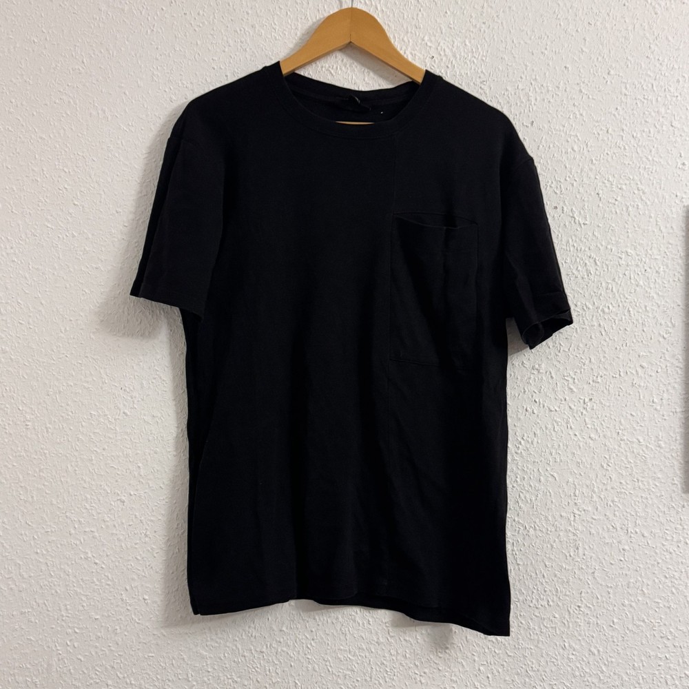Smog Black Relaxed Fit Chest Pocket T-Shirt M 2541