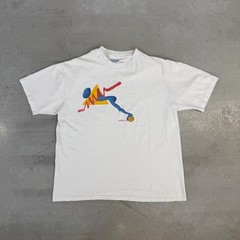 Vintage 80s Hanes USA Geometric Art Graphic T-Shirt Large