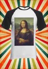 Mona Lisa Leonardo Da Vinci Men Women Long Short Sleeve Baseball T Shirt 1713