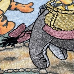 VTG Pooh’s Outdoor Adventure Embroidered Applique Single Stitch USA RARE GRAIL