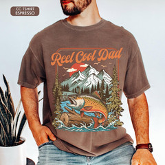 Comfort Colors Reel Cool Dad Fishing Shirt Father’s Day Gift For Husband Men Tee