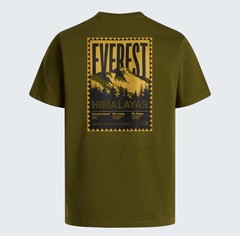 The North Face Men’s XL Everest Himalayas Graphic T-Shirt Olive Green New