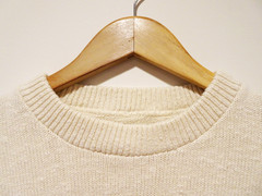 L/XL Vtg 90s Bloomsburg University PA Cream Boxy Oversized Soft Knit Sweater