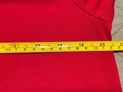 Athletic Works DriWorks Adult Medium (38-40) Red 100% Polyester T-Shirt