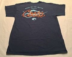 Costa Mens Graphic T Shirt Large Fishing Blue Born On The Water