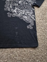 Xtreme Couture T Shirt Mens Large Black Skull Graphic Gothic Short Sleeve