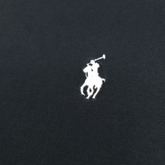 Polo Ralph Lauren T-Shirt Mens -L Black Short Sleeve Embroidered White Pony Crew