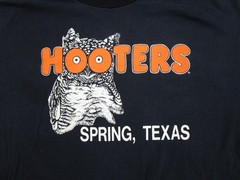VTG 90s Hooters Single Stitch Texas Mouthful Shirt Mens Size XL Faded Used Read