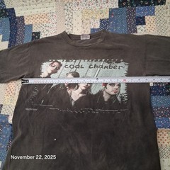Vintage Coal Chamber Blue Grape T Shirt 1998 Size Medium Black Faded Nu Metal