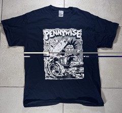 Pennywise Band T-Shirt Men’s Large Navy Black Gildan Punk Rock Graphic Tee