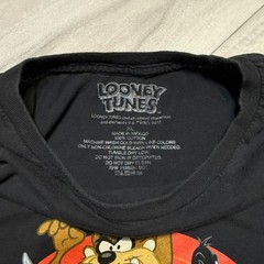 Looney Tunes Thats All Folks Graphic T-Shirt Mens XL Black Bugs Bunny Taz Daffy