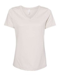 BELLA + CANVAS Women’s Relaxed Heather CVC V-Neck Tee – 6405CVC