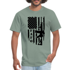 FAFO T-Shirt with AR15 & American Flag