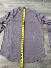 Rhône Atmosphere Long Sleeve Tee Classic Fit Men’s Small Shadow Plum/gray Stone
