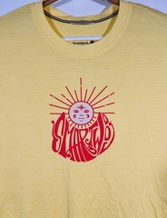 Smartwool Sun Graphic Short-Sleeve T-Shirt Men’s Size Medium Yellow Outdoors