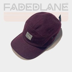 Obey Maroon Wool Blend 5 Panel Cap, One Size Fits All