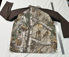 Habit Realtree Camo Shirt Mens XL Quarter Zip Scent Factor Long Sleeve Hunting