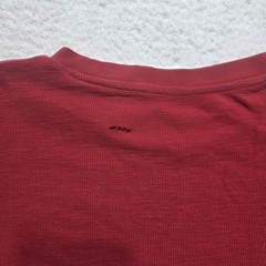 Y2K Aeropostale Mens XL Red Embroidered Letters Thermal Long Sleeve Shirt Preppy