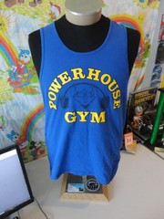 Vintage Powerhouse Gym Bodybuilder Workout T Shirt Tank Top Fits M