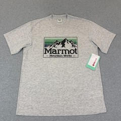 Marmot Mountain Works Gradient Logo Graphic T-Shirt Men’s Medium Gray NWT