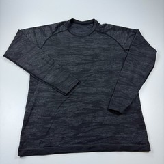 Lululemon Performance Shirt Mens Large Gray Crew Neck Lightweight Stretch