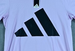 Adidas Shirt Men’s M Purple Essentials Big Logo Short Sleeve Tee NWT