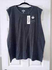 NWT Men’s Billabong Ripper Muscle Tank Top Wave Washed Black Cotton Logo $50 XXL