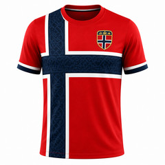 Custom Norway Soccer Jersey Personalized Name Number Football Shirt