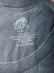 Johnny Cash Outlaw Music Country Black Graphic Concert T-Shirt Zion Size XL