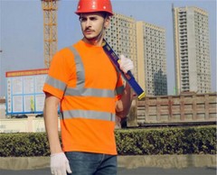 Hi Vis ANSI Class 2 Reflective Safety Work Short Sleeve T Shirts High Visibility