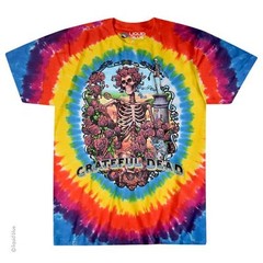 GRATEFUL DEAD-RAINBOW BERTHA-TIE DYE T-SHIRT S-M-L-XL-2X-3X-4X-5X-6X Garcia,Wier