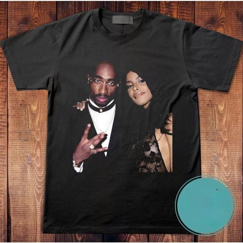 Best Seller 2Pac Tupac Shakur Aaliyah T-Shirt 2Pac Rapper T-shirt 90’s Hip Hop
