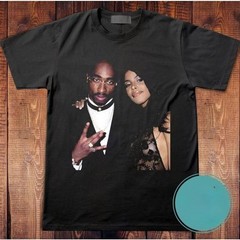 Best Seller 2Pac Tupac Shakur Aaliyah T-Shirt 2Pac Rapper T-shirt 90’s Hip Hop